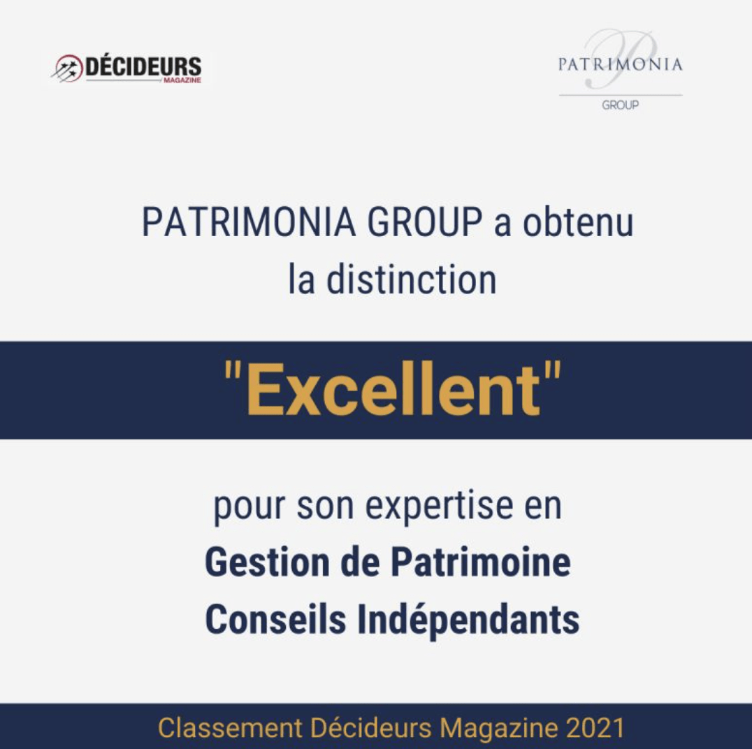 Patrimonia Group prix Decideurs Magazines